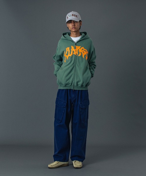 XLARGE（エクストララージ）の「WIDE TUCK CARGO PANTS（カーゴパンツ・メンズ・ネイビー/ベージュ/ブラック・36inch/34inch/30inch/32inch）」の17枚目の写真