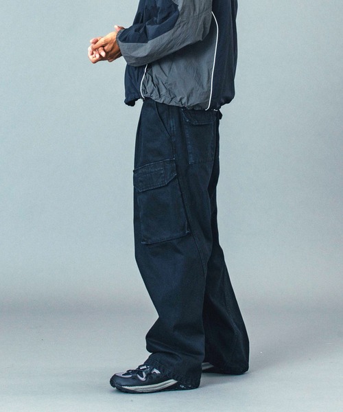 XLARGE(エクストララージ)の「WIDE TUCK CARGO PANTS(カーゴパンツ・メンズ・ネイビー/ベージュ/ブラック・36inch/34inch/30inch/32inch)」の21枚目の写真