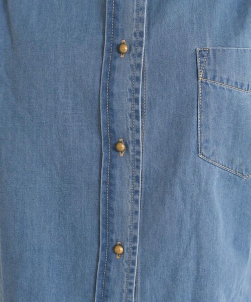 MISCH MASCH(ミッシュマッシュ)の「2026春夏新作 WEB限定 ベーシックデニムシャツ(シャツ/ブラウス・レディース・ネイビー/ブルー・フリ-)」の11枚目の写真