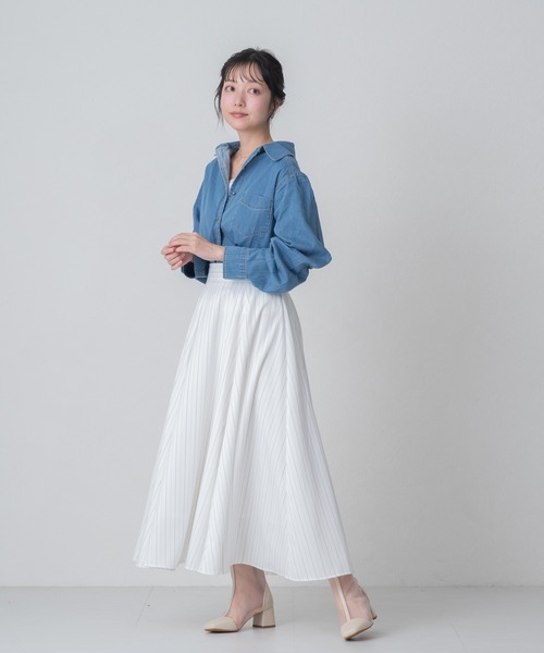 MISCH MASCH(ミッシュマッシュ)の「2026春夏新作 WEB限定 ベーシックデニムシャツ(シャツ/ブラウス・レディース・ネイビー/ブルー・フリ-)」の7枚目の写真