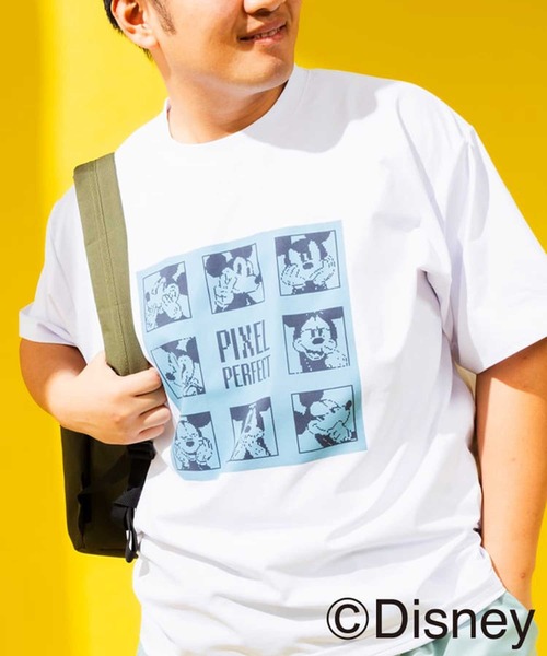 SAKAZEN(サカゼン)の「ディズニー / Tシャツ 半袖 メンズ 大きいサイズ 『ミッキー』 『ベイマックス』デザインTシャツ ピクサー キャラクター 総柄 刺繍 サカゼン80周年記念 オリジナルデザイン Disney (ディズニー)(Tシャツ/カットソー・メンズ・B/C/A/D・X2(4L~5L)/X1(3L~4L)/X3(6L~7L)/LL/L)」の2枚目の写真