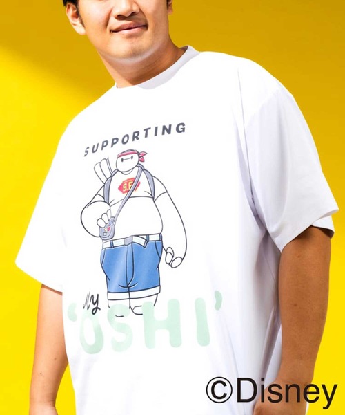 SAKAZEN(サカゼン)の「ディズニー / Tシャツ 半袖 メンズ 大きいサイズ 『ミッキー』 『ベイマックス』デザインTシャツ ピクサー キャラクター 総柄 刺繍 サカゼン80周年記念 オリジナルデザイン Disney (ディズニー)(Tシャツ/カットソー・メンズ・B/C/A/D・X2(4L~5L)/X1(3L~4L)/X3(6L~7L)/LL/L)」の4枚目の写真
