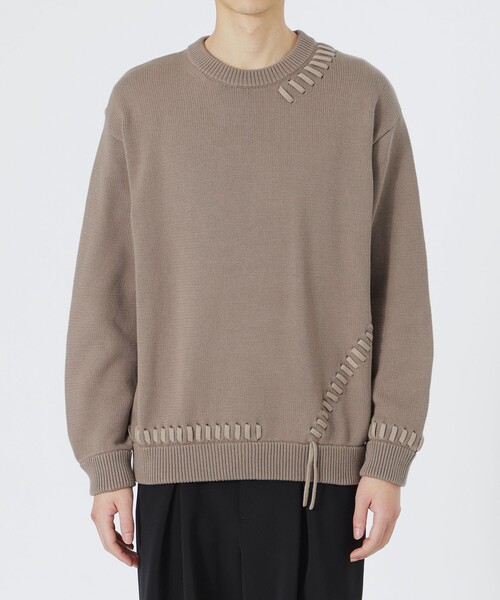 LOVELESS（ラブレス）の「ポイントスレッドプルオーバー（ニット/セーター・メンズ・ベージュ系その他5/ブラック/オフホワイト/ネイビー・L/M）」の13枚目の写真