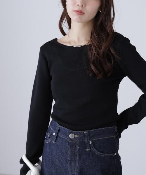 FREE'S MART（フリーズマート）の「【MFM】バックオープンニット（ニット/セーター・レディース・ブラック/イエロー/ホワイト・FREE）」の8枚目の写真