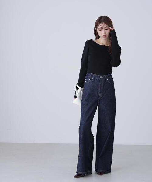 FREE'S MART（フリーズマート）の「【MFM】バックオープンニット（ニット/セーター・レディース・ブラック/イエロー/ホワイト・FREE）」の9枚目の写真