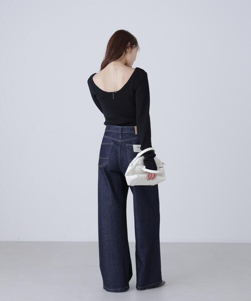 FREE'S MART（フリーズマート）の「【MFM】バックオープンニット（ニット/セーター・レディース・ブラック/イエロー/ホワイト・FREE）」の10枚目の写真