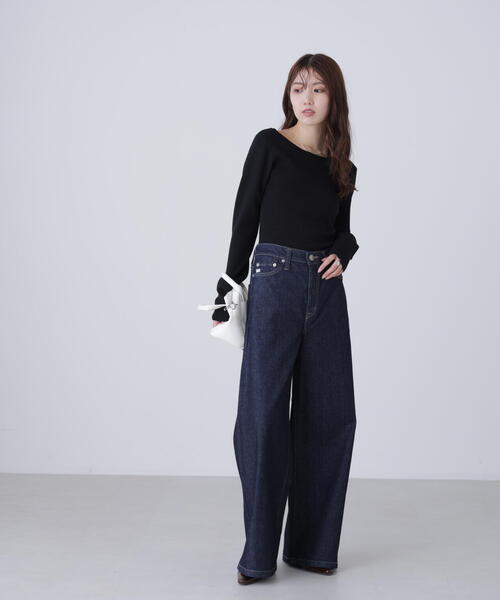 FREE'S MART（フリーズマート）の「【MFM】バックオープンニット（ニット/セーター・レディース・ブラック/イエロー/ホワイト・FREE）」の11枚目の写真