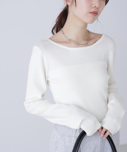 FREE'S MART（フリーズマート）の「【MFM】バックオープンニット（ニット/セーター・レディース・ブラック/イエロー/ホワイト・FREE）」の20枚目の写真