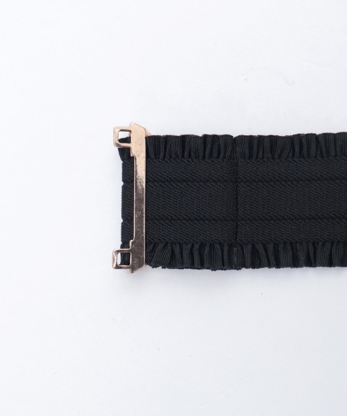 axes femme POETIQUE（アクシーズファムポエティック）の「ハートチャームフリルベルト（ベルト・レディース・ピンク/アンティークゴールド・FREE）」の7枚目の写真