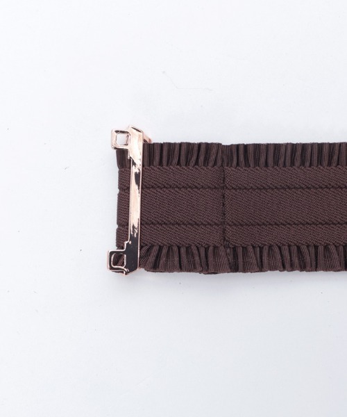 axes femme POETIQUE（アクシーズファムポエティック）の「ハートチャームフリルベルト（ベルト・レディース・ピンク/アンティークゴールド・FREE）」の13枚目の写真