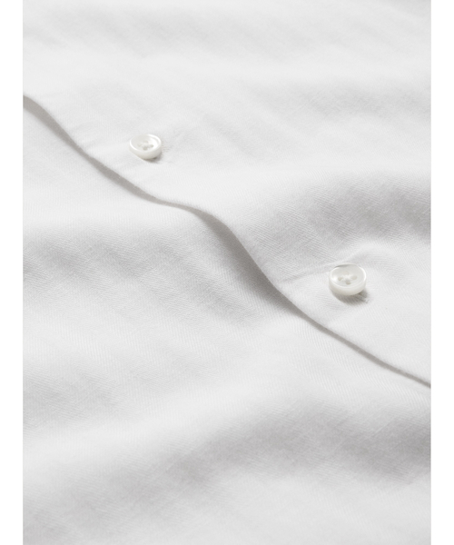 Banana Republic（バナナリパブリック）の「スリムフィット コットンカシミヤ ドレスシャツ（シャツ/ブラウス・メンズ・ホワイト/ライトブルー・L/M/XL/S）」の7枚目の写真