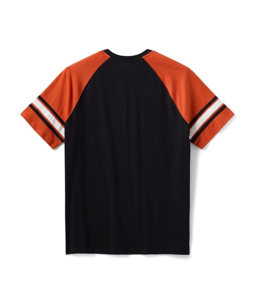 Harley-Davidson（ハーレーダビッドソン）の「H-D(R)エッセンシャル 袖ストライプ ラグランTシャツ（Tシャツ/カットソー・メンズ・ブラック系その他・SMALL/MEDIUM/LARGE/X-LARGE）」の2枚目の写真