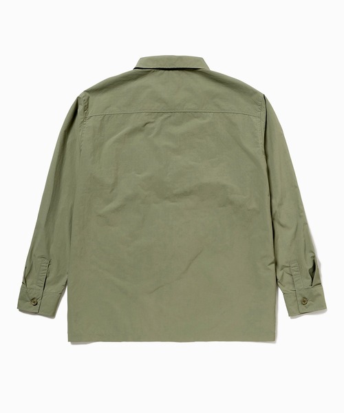LACOSTE（ラコステ）の「ナイロンリップシャツジャケット（シャツ/ブラウス・メンズ・ブラック/モスグリーン/オフホワイト・40/39/38/41）」の12枚目の写真