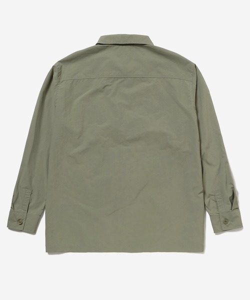 LACOSTE（ラコステ）の「ナイロンリップシャツジャケット（シャツ/ブラウス・メンズ・ブラック/モスグリーン/オフホワイト・40/39/38/41）」の17枚目の写真