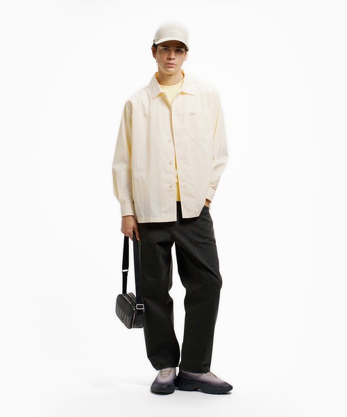 LACOSTE（ラコステ）の「ナイロンリップシャツジャケット（シャツ/ブラウス・メンズ・ブラック/モスグリーン/オフホワイト・40/39/38/41）」の22枚目の写真