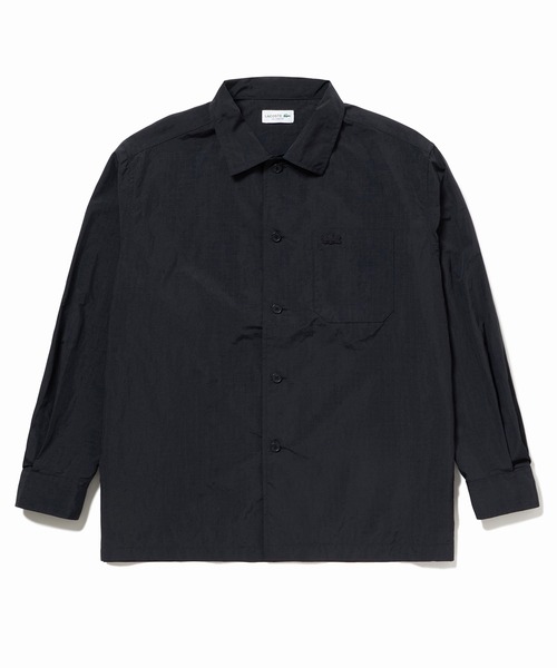 LACOSTE（ラコステ）の「ナイロンリップシャツジャケット（シャツ/ブラウス・メンズ・ブラック/モスグリーン/オフホワイト・40/39/38/41）」の9枚目の写真