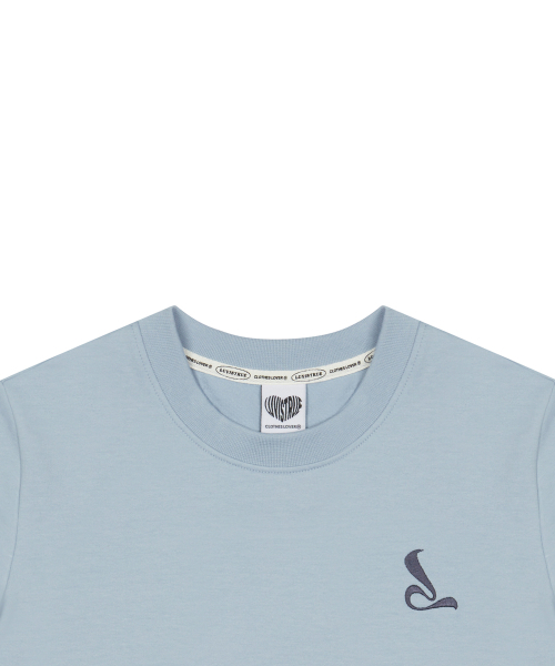 LUVISTRUE（ラヴイズトゥルー）の「CURVED L SET TEE(SKY BLUE)（Tシャツ/カットソー・レディース・その他・FREE）」の4枚目の写真