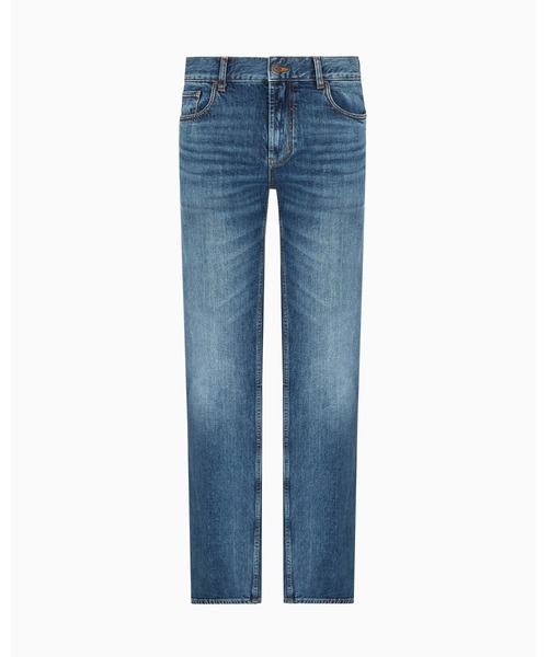 EMPORIO ARMANI(エンポリオアルマーニ)の「【エンポリオ アルマーニ】ストレートフィットジーンズ J76 ウォッシュドデニム(デニムパンツ・メンズ・ブルー・28inch/31inch/27inch)」の2枚目の写真
