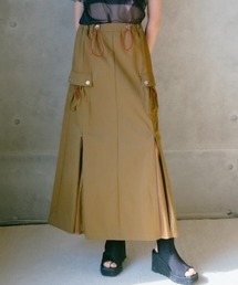Draw Cord Cargo Skirt