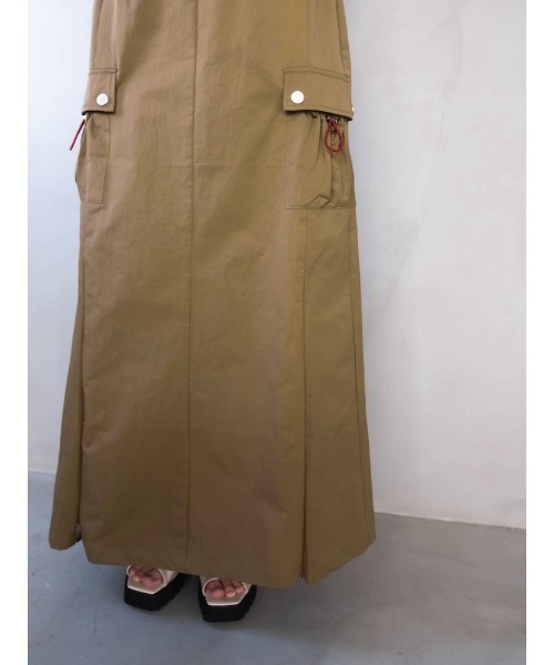 sahara（サハラ）の「Draw Cord Cargo Skirt（スカート・レディース・グレー/ブラック/黄土色系・FREE）」の20枚目の写真