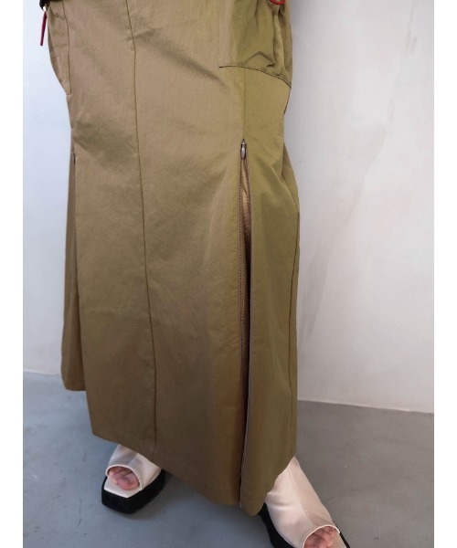 sahara（サハラ）の「Draw Cord Cargo Skirt（スカート・レディース・グレー/ブラック/黄土色系・FREE）」の19枚目の写真
