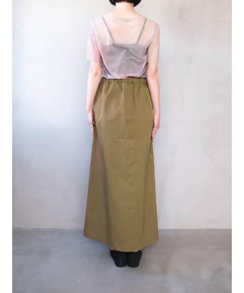 sahara（サハラ）の「Draw Cord Cargo Skirt（スカート・レディース・グレー/ブラック/黄土色系・FREE）」の16枚目の写真