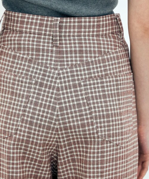EDITION(エディション)の「edition pourell ウールマルチチェック フレアパンツ(その他パンツ・レディース・ブルー系その他2/レッド系その他・34/36)」の8枚目の写真