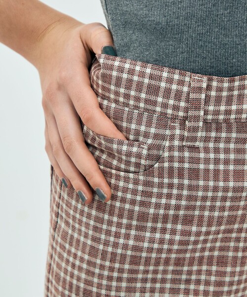 EDITION(エディション)の「edition pourell ウールマルチチェック フレアパンツ(その他パンツ・レディース・ブルー系その他2/レッド系その他・34/36)」の10枚目の写真