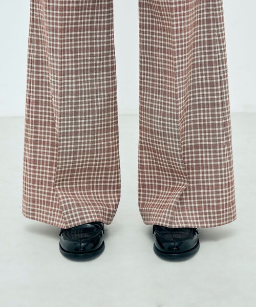 EDITION(エディション)の「edition pourell ウールマルチチェック フレアパンツ(その他パンツ・レディース・ブルー系その他2/レッド系その他・34/36)」の11枚目の写真