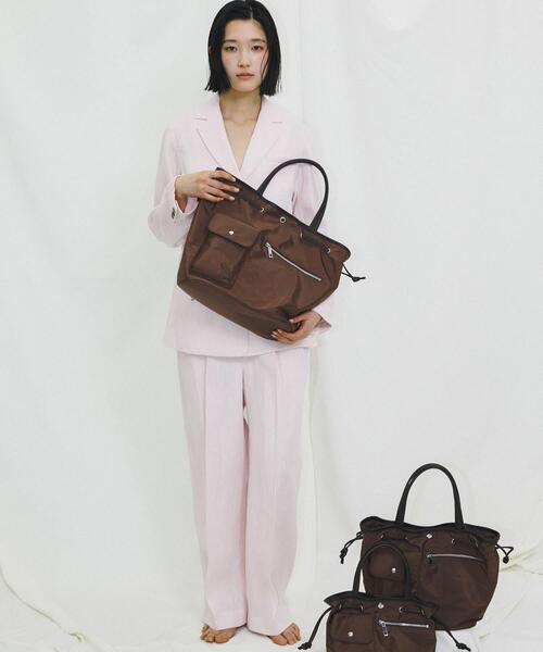 RODE SKO(ロデスコ)の「『Lsize』hun RODESKO Dual pocket tote large(トートバッグ・レディース・ブラウン/ブラック・ONE)」の11枚目の写真