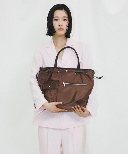 RODE SKO(ロデスコ)の「『Lsize』hun RODESKO Dual pocket tote large(トートバッグ・レディース・ブラウン/ブラック・ONE)」の12枚目の写真