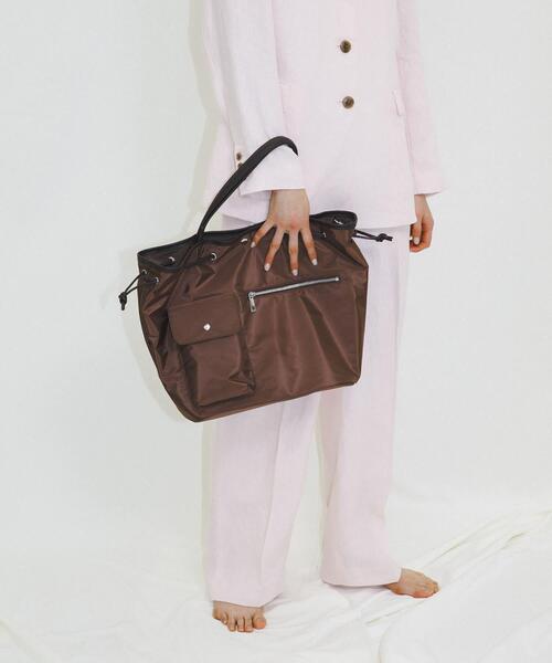 RODE SKO(ロデスコ)の「『Lsize』hun RODESKO Dual pocket tote large(トートバッグ・レディース・ブラウン/ブラック・ONE)」の13枚目の写真