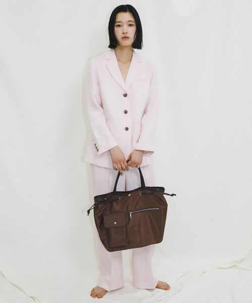 RODE SKO(ロデスコ)の「『Lsize』hun RODESKO Dual pocket tote large(トートバッグ・レディース・ブラウン/ブラック・ONE)」の15枚目の写真