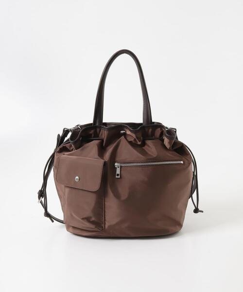 RODE SKO(ロデスコ)の「『Lsize』hun RODESKO Dual pocket tote large(トートバッグ・レディース・ブラウン/ブラック・ONE)」の17枚目の写真