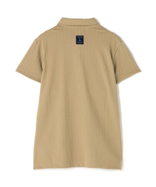 PING(ピン)の「【PING APPAREL】ストライプジャカード半袖ポロシャツ(ポロシャツ・レディース・レッド/ホワイト/ネイビー/ベージュ・S/LL/L/M)」の14枚目の写真