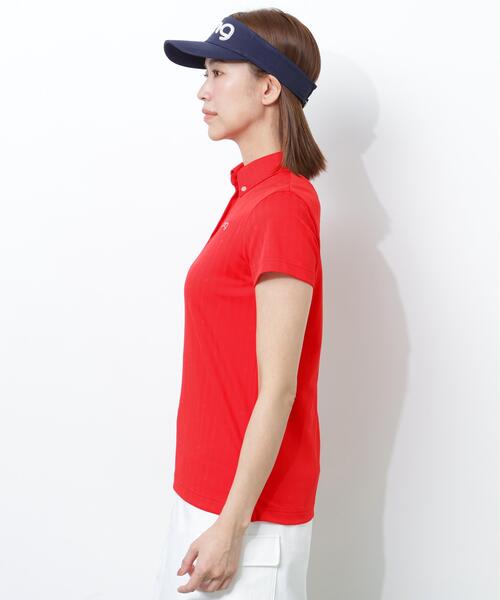 PING(ピン)の「【PING APPAREL】ストライプジャカード半袖ポロシャツ(ポロシャツ・レディース・レッド/ホワイト/ネイビー/ベージュ・S/LL/L/M)」の18枚目の写真