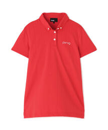 PING（ピン）の「【PING APPAREL】ストライプジャカード半袖ポロシャツ（ポロシャツ）」