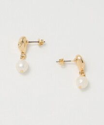 green label relaxing（グリーンレーベルリラクシング）の「淡水パール＆プレート ピアス（ピアス（両耳用））」