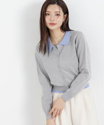 a/mie（アミー）の「＜ａ＞レイヤード風カーディガン / 1216176300（カーディガン/ボレロ）」