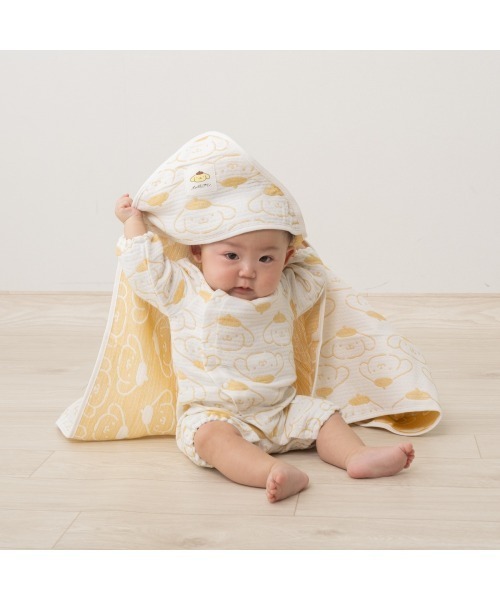 sanrio（サンリオ）の「SANRIO サンリオ 多重織ガーゼおくるみ（おくるみ・キッズ・ブルー/イエロー/レッド・FREE）」の2枚目の写真