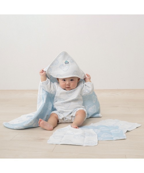 sanrio（サンリオ）の「SANRIO サンリオ 多重織ガーゼおくるみ（おくるみ・キッズ・ブルー/イエロー/レッド・FREE）」の6枚目の写真