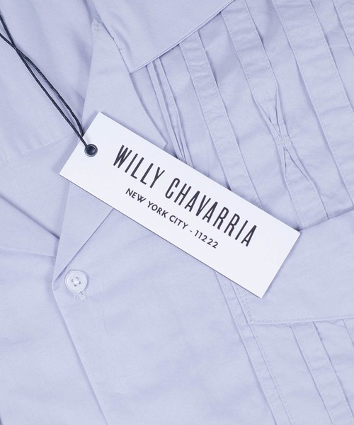 WILLY CHAVARRIA（ウィリーチャバリア）の「【SE1】【WILLY CHAVARRIA/ウィリーチャバリア】 DRESS PLEATED SHIRT BSP100（シャツ/ブラウス・メンズ・グレー/ダークネイビー・L/M）」の14枚目の写真