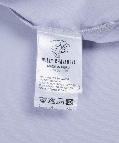 WILLY CHAVARRIA（ウィリーチャバリア）の「【SE1】【WILLY CHAVARRIA/ウィリーチャバリア】 DRESS PLEATED SHIRT BSP100（シャツ/ブラウス・メンズ・グレー/ダークネイビー・L/M）」の9枚目の写真