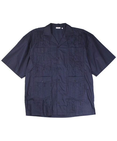 WILLY CHAVARRIA（ウィリーチャバリア）の「【SE1】【WILLY CHAVARRIA/ウィリーチャバリア】 DRESS PLEATED SHIRT BSP100（シャツ/ブラウス・メンズ・グレー/ダークネイビー・L/M）」の15枚目の写真