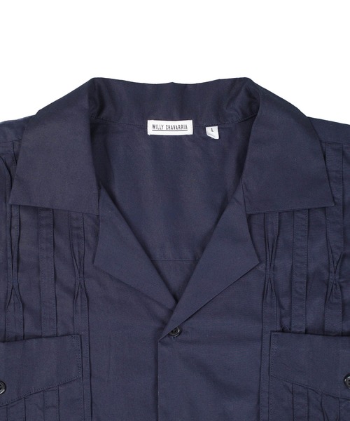 WILLY CHAVARRIA（ウィリーチャバリア）の「【SE1】【WILLY CHAVARRIA/ウィリーチャバリア】 DRESS PLEATED SHIRT BSP100（シャツ/ブラウス・メンズ・グレー/ダークネイビー・L/M）」の17枚目の写真