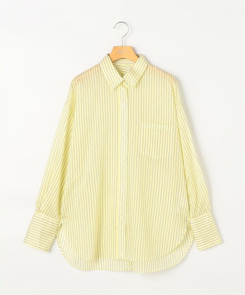 NOLLEY’S Sophi(ノーリーズソフィ)の「ウォッシャブルMARSALAシアーストライプ3WAYシャツ(シャツ/ブラウス・レディース・ブルー系その他3/イエロー系その他3・38)」の8枚目の写真