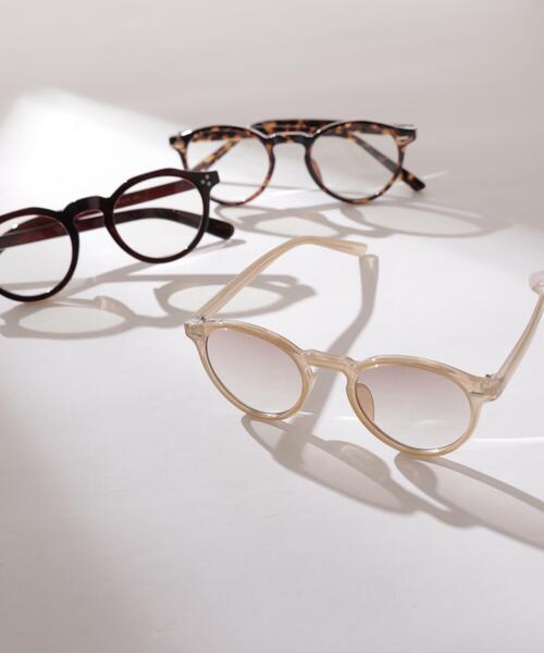 NATURAL BEAUTY BASIC(ナチュラルビューティーベーシック)の「◇ボストンセルフレームグラス(メガネ・レディース・ブラウン/ベージュ・フリ-)」の1枚目の写真