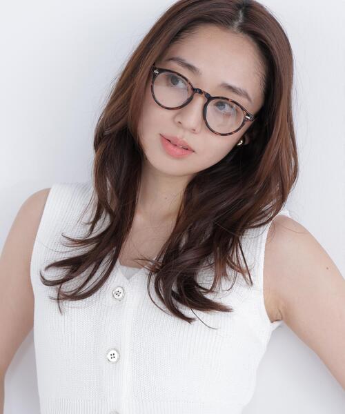 NATURAL BEAUTY BASIC(ナチュラルビューティーベーシック)の「◇ボストンセルフレームグラス(メガネ・レディース・ブラウン/ベージュ・フリ-)」の2枚目の写真