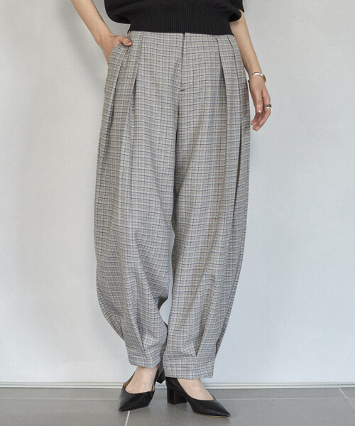 Firsthand（ファーストハンド）の「Firsthand/ファーストハンド カラミチェック カーヴィーパンツ / セットアップ対応（その他パンツ・レディース・ブラック/ブルーグリーン・SMALL/MEDIUM）」の13枚目の写真