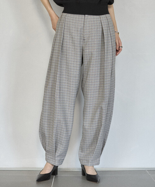 Firsthand（ファーストハンド）の「Firsthand/ファーストハンド カラミチェック カーヴィーパンツ / セットアップ対応（その他パンツ・レディース・ブラック/ブルーグリーン・SMALL/MEDIUM）」の17枚目の写真